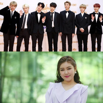 방탄소년단(위) 송가인(아래) (사진=연합뉴스)